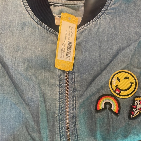 Paisley Sky Layla Chambray Bomber Jacket - Picture 2 of 2